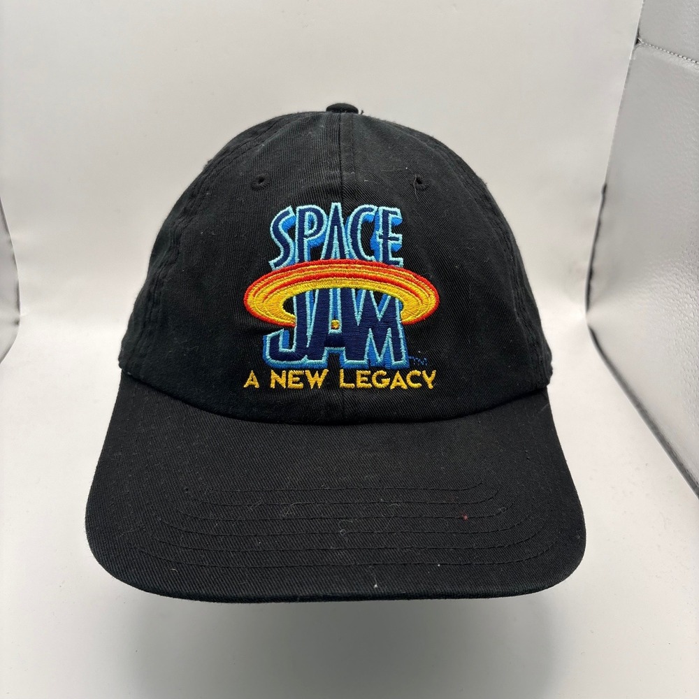 Space Jam A New Legacy Hat Black Embroidered Baseball Cap Adjustable Warner Bros